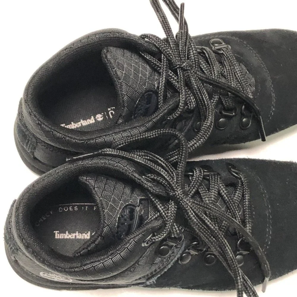 Timberland Little Kids GT Rally Mid Hiker Boots‎ Black Suede Size 1 M